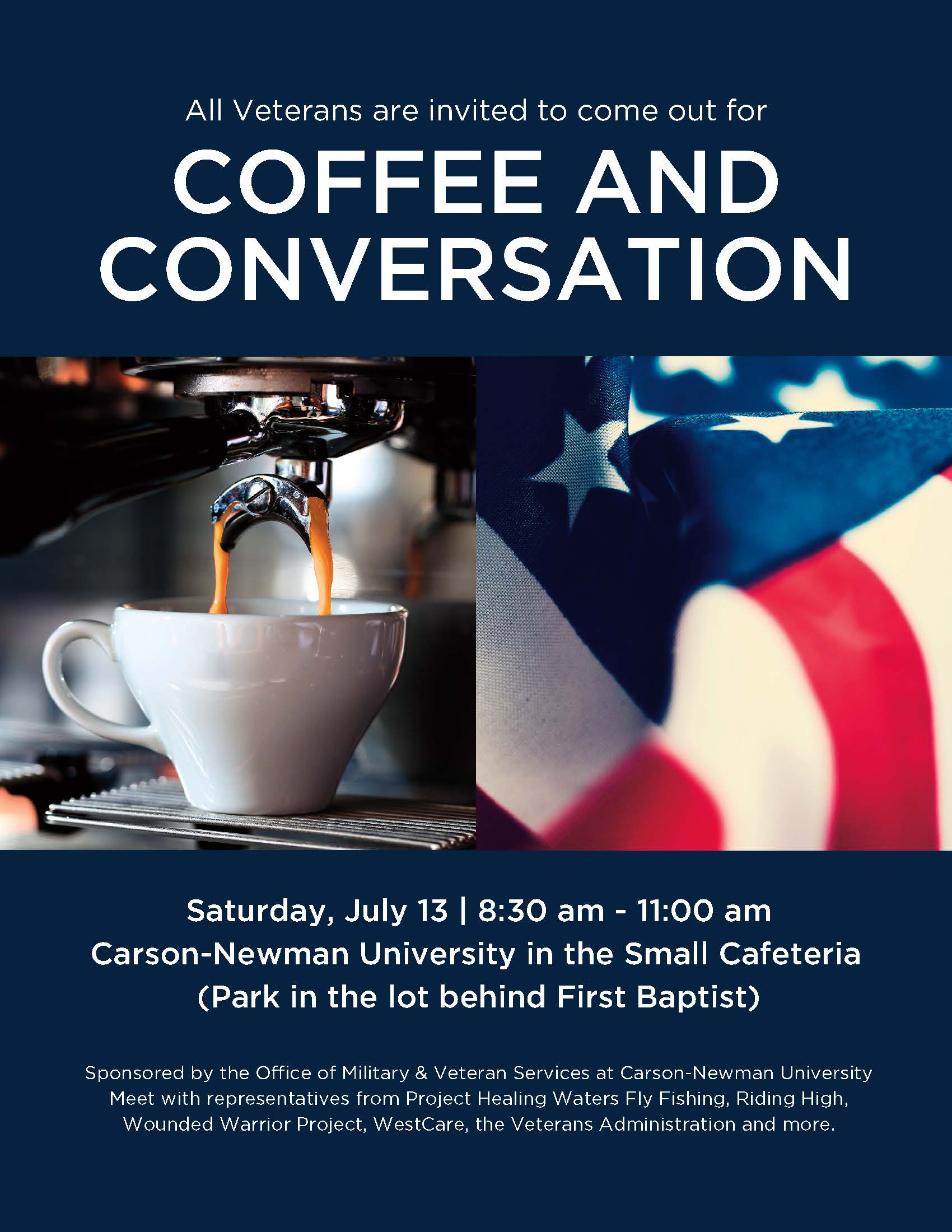Coffee and Conversation for Veterans graphic
