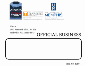 envelope photo of what the exterior of a My Travels Count survey request envelope will look like